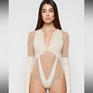 Maniere de voir high leg bodysuit